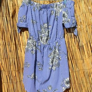 Floral Print Off the shoulder Dress